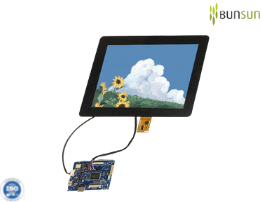 10.4 inch 1024x768 TFT LCD Display, with CTP, LVDS Interface