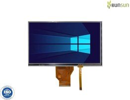 7 inch 800 x 480 Resolution TFT LCD Display with 4 Wire Resistive Touch Panel